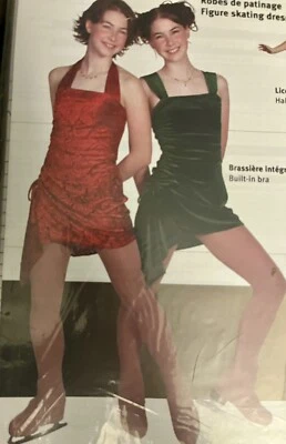 Jalie 2240 Misses' & Girls' 2 Styles Halter or Straps Figure Skating Dress  FF - Image 1 of 4