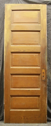 28x79.5" Antique Vintage Old SOLID Wood Wooden Interior Closet Pantry Door Panel Cover