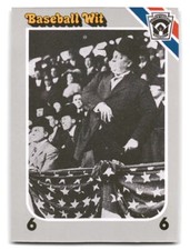 William Howard Taft 1990 Interpretive Marketing Baseball Wit #107  BASEBALL