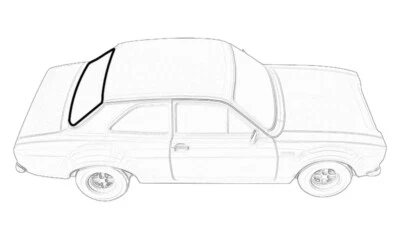 NEW For Ford Escort Mk1 Rear Screen Rubber Windscreen Surround Window Seal - Image 1 of 3