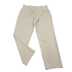 Isaac Mizrahi Live Womens Dressy Crepe Ponte Pull On Pants Medium Size Beige - Picture 1 of 10