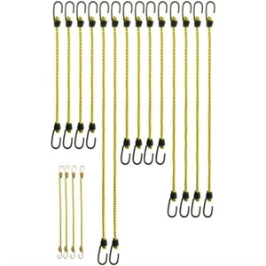 KEEPER 06317 Assorted 10-in 16-in 18-in 24-in & 30-in Round Bungee Cords 18-Pack - Picture 1 of 4