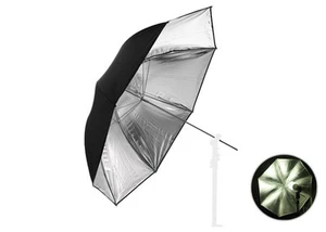 Studioschirm Reflexschirm silber Ø 110 cm / 43" - Bild 1 von 1