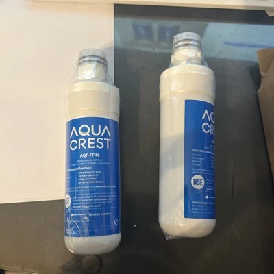 Aqua Crest AQF-FF46 Replacement LG Refrigerator Water Filter X 2 LT1000P/PC/PCS - Image 1 of 2
