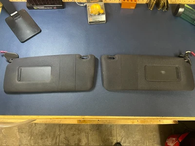 00-06 BMW E53 X5 FRONT LEFT RIGHT DRIVER PASSENGER SUN VISOR SHADE OEM SET 07132 - Image 1 of 4