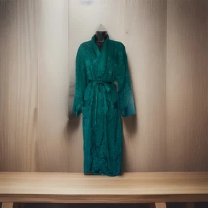 Victorias Secret Vintage Gold Label Green Robe M/L Gr1 - Picture 1 of 7