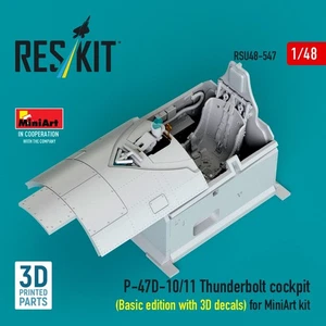 P-47D-10/11 Thunderbolt Cockpit Basic Edition mit 3D Decals für MiniArt 1/48 - Bild 1 von 3