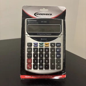 Innovera IVR-15966 Calcolatrice Analizzatore di Profitto, Doppia Potenza, 12 Cifre - Foto 1 di 9