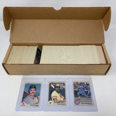 Juego completo de tarjetas de novato Fleer 1983 de béisbol Boggs, Gwynn, Sandberg de alta calidad Foto 1 de 4