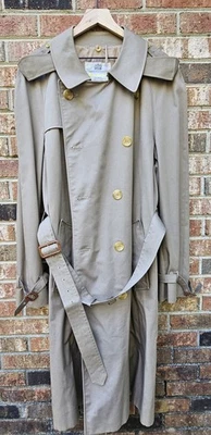 Gabardina vintage para hombre Aquascutum Aqua 5 caqui talla 46 alta Foto 1 de 4