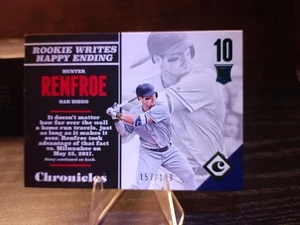HUNTER RENFROE RC Rookie 2017 PANINI CHRONICLES #101 SP /199 Padres Sharp! - Picture 1 of 2