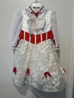 Mary Poppins Disney 3T Costume Dress with Hat Halloween Dress Up Disney Store - Image 1 of 4