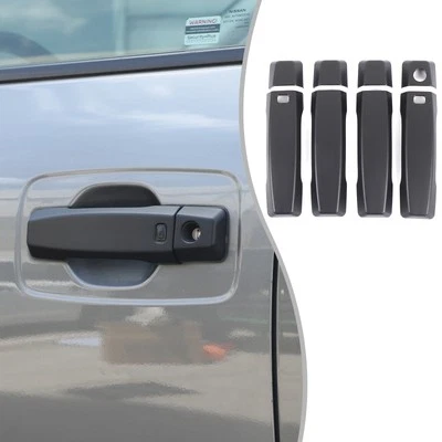 ABS Matte Black Exterior Door Handle Cover Trim For Nissan Titan 2016-2023 US Foto 1 de 4