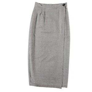 Vintage Hahnentritt Bleistiftrock hohe Taille Akademie Büro bescheiden Pariser Chic 8 - Bild 1 von 7