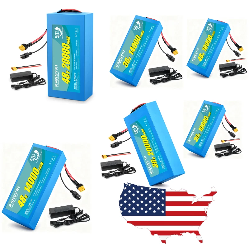 H HAILONG 36V 48V 52V  10AH 14AH 20AH Battery Lithium battery - Image 1 of 4