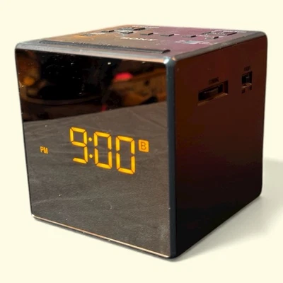 Genuine SONY ICF-C1T Desktop Alarm Clock AM FM Radio Black Free Shipping! - Image 1 of 4