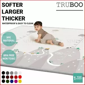 Truboo Baby Play Mat Crawling Folding Pad Kids Waterproof Non-Slip Foam Carpet - Picture 1 of 25