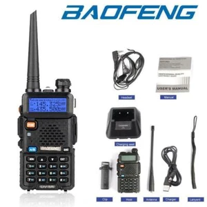 Baofeng UV-5R/AR-5R Walkie Talkie Dual Band UHF/VHF FM Two Way Radio & Earphone - Picture 1 of 8