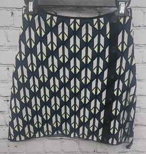Rachel Rachel Roy Geometric Diamond Knit Woven Stretch Pencil Mini Skirt XS - Picture 1 of 7
