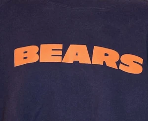 Men's 4XLT Chicago Bears Sweatshirt Crew Neck Pullover Fleece Dark Blue Big Tall - Picture 1 of 14