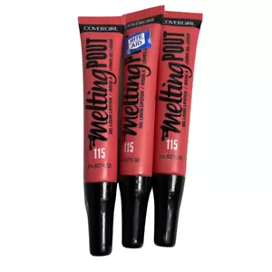 3X Covergirl Melting Pout Gel Liquid Lipstick #115 Gelebrate 0.27 fl oz - Picture 1 of 3