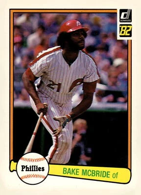 1982 Donruss #497 Bake McBride - Image 1 of 2