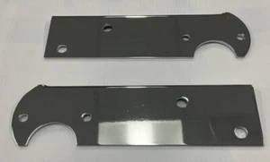 1967-76 CHEVROLET GMC TRUCK STEPSIDE REAR TAIL LIGHT BRACKETS STAINLESS PAIR NEW - Picture 1 of 4