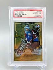 PATRICK ROY - 1997-98 LEAF FRACTAL MATRIX - GOLD CARD #128 PSA 10 Gem 1/1