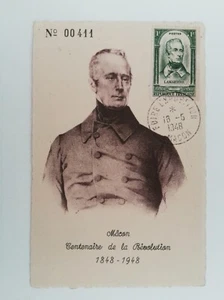 1948 REVOLUTION    Carte maximum FRANCE  -n° 795 - LAMARTINE    -c5- b44 - Picture 1 of 2