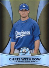 2010 Bowman Platinum Prospects Gold Refractors Baseball Card #PP21 Chris Withrow