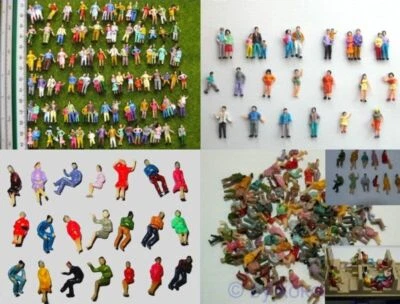 Figuren Sortiment sitzend stehend H0 Sparpack für Ihre Anlage 200 Stück F4F32 - Bild 1 von 4