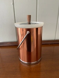 Vintage Kromex MCM Chrome Tall Ice Bucket with Handle - Imagen 1 de 5
