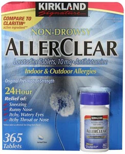 Kirkland Signature Non Drowsy Allerclear Loratadine Tablets, Antihistamine, - Picture 1 of 2