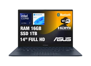 ASUS ZENBOOK 14 NOTEBOOK OLED ULTRA 7 155H RAM 16GB SSD 1TB WINDOWS 11 HOME - Foto 1 di 1