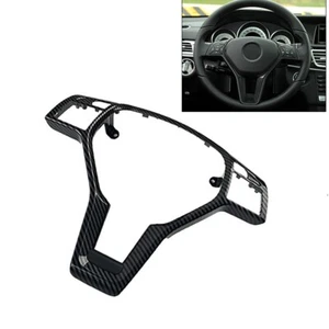 For 2013 2012-2014 Mercedes Benz W176 W204 W212 Steering Wheel Cover Trim Carbon - Picture 1 of 9