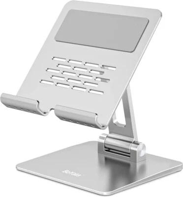 Tablet Stand Aluminum Adjustable Tablet Holder Foldable Desktop Stand iPad Mini - Image 1 of 4