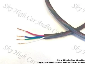 Remolque de 10 pies OFC 4 conductores cable alto cable altavoz cobre LED - Imagen 1 de 1