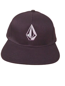 Volcom V Stone Black Hat Snapback One Size Mid Crown NWT  - Picture 1 of 7