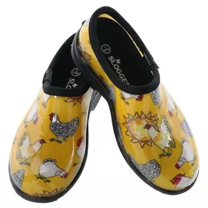 New Sloggers Women's Chicken Print Short Rain and Garden Shoes (US SIZE 11) - Picture 1 of 4