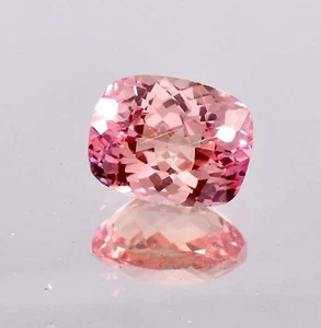 Makelloser 14 x 10 mm natürlicher Pfirsich Padparadscha Saphir GIT zertifiziert Edelstein - Bild 1 von 6