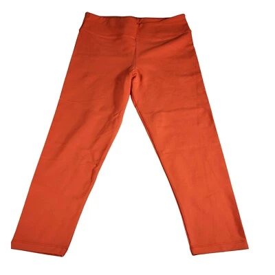 J.Crew Crop Leggings High Rise Stretch Casual Athleisure Orange Medium - Image 1 of 4