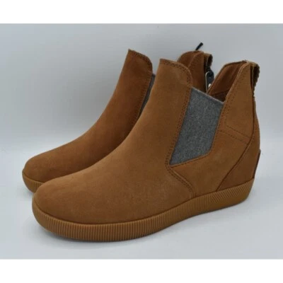 Zapatos impermeables Sorel para mujer talla 7 Out N About Gum 2 cuña gamuza terciopelo tostado Foto 1 de 4
