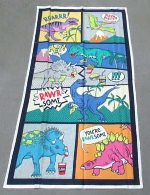 Michael Miller Edredón-Tela Artesanal POP ART DINOSAURIO PANEL DE FIESTA 2/3 yardas (cx-12202) Último Foto 1 de 2