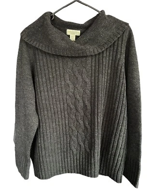 Appleseed’s Petites Jersey Cuello Tortuga Gris Oscuro Talla PXL Foto 1 de 4