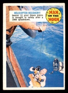 1969 Topps Man on the Moon #43B Helicopter Recovery EX