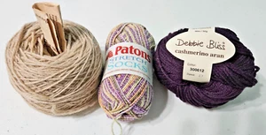 Debbie Bliss Cashmerino Aran, calcetines elásticos Patons y molinos Bemidji - ¡Lote de 3! - Imagen 1 de 6