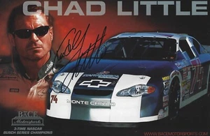 Chad Little Autographed Signed 6x9 Hero Photo Card - NASCAR Racing - w/COA - Picture 1 of 1