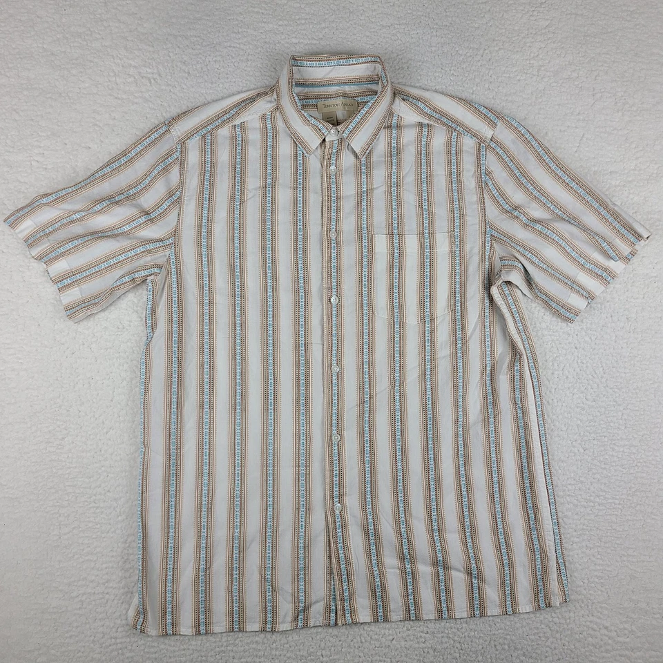 Territory Ahead Dress Shirt Mens Large Multi Color Aztec Hawaiian Button Up - Image 1 of 4