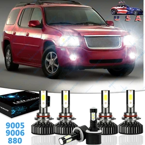 Para GMC Envoy 2002-2006 Combo Faro LED Frontal Luz Antiniebla CLARA 6 Bombillas 6000 K - Imagen 1 de 11