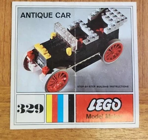 Vintage Antique LEGO Instruction Manual Booklet - 329 Antique Car - Picture 1 of 2